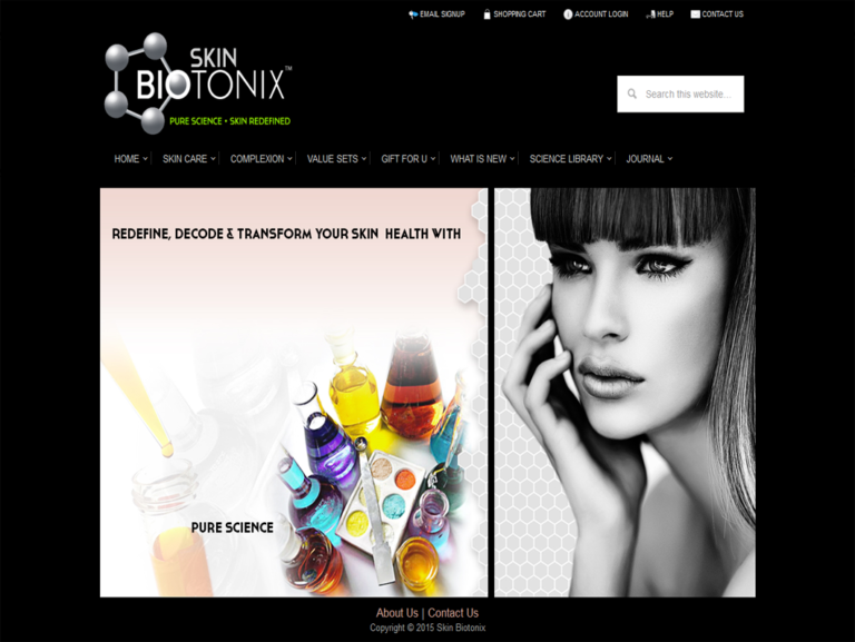 A lady with Skin Bio Tonix product