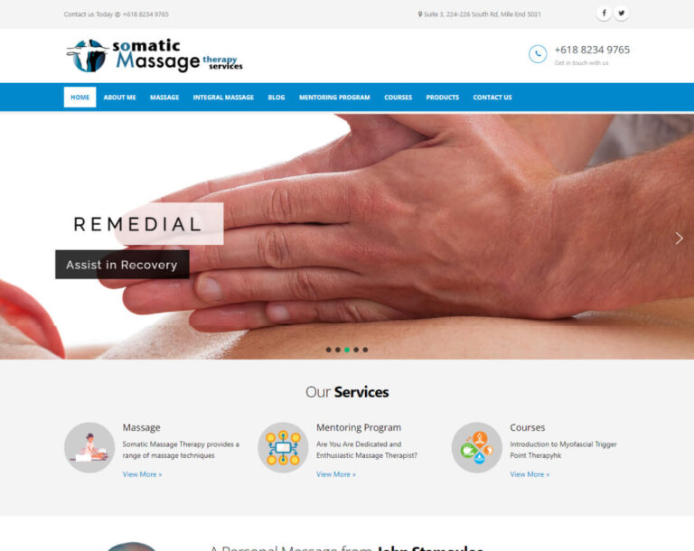 Somantic Massage Therapy Services